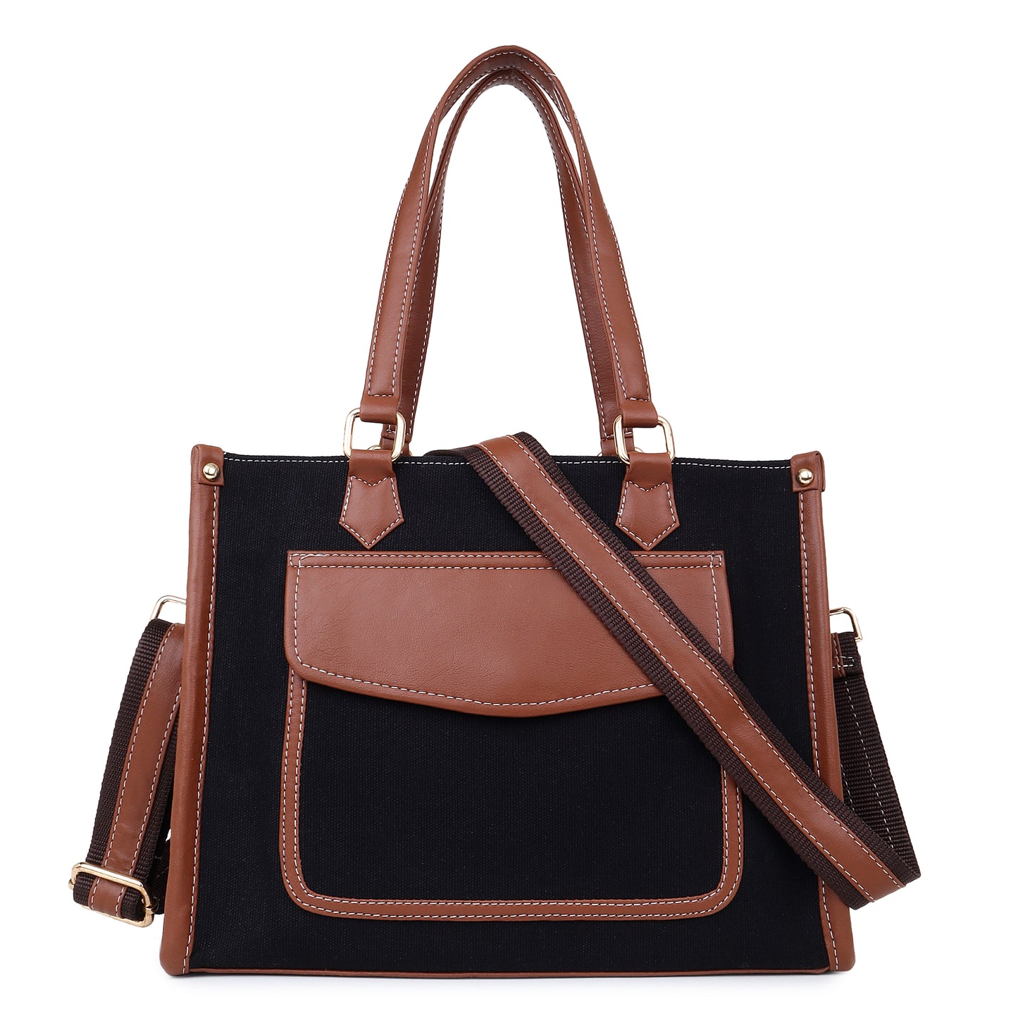 Canvas Laptop Tote Bag 12 inch, Casual Small Briefcase Handbag