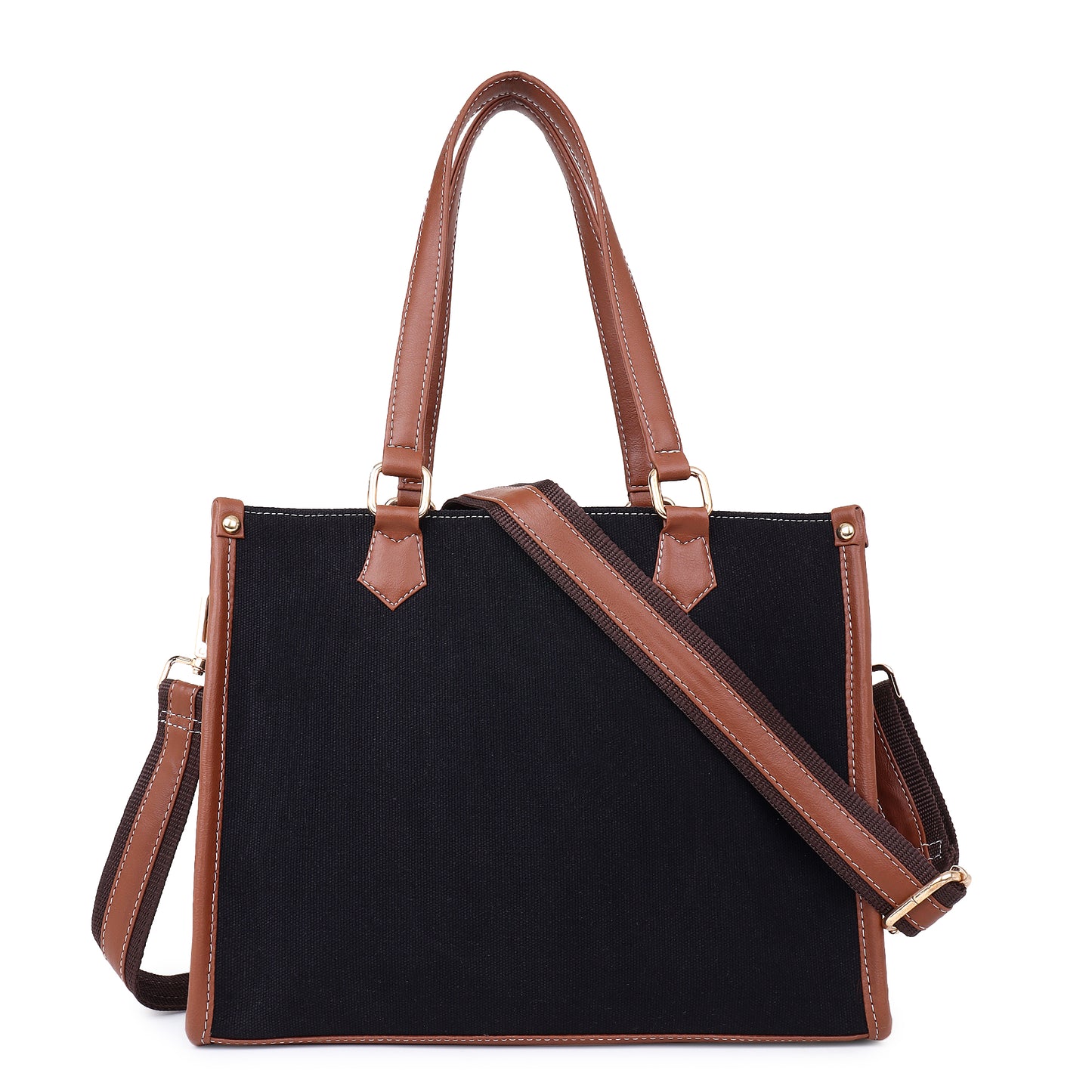 Canvas Laptop Tote Bag 12 inch, Casual Small Briefcase Handbag