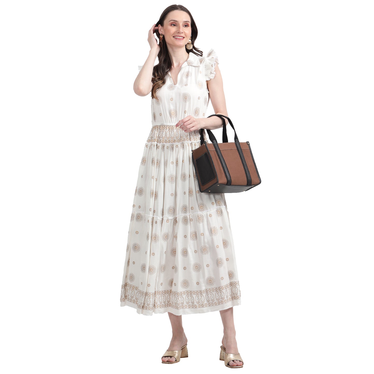 Canvas Laptop Tote Bag 12 inch Casual Small Briefcase Handbag