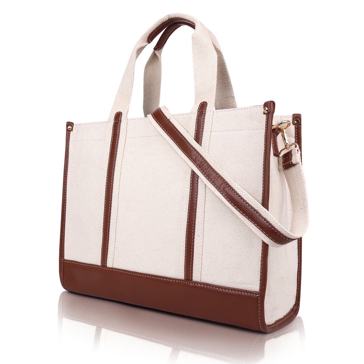 Canvas Laptop Tote Bag 14 inch Casual Briefcase Handbag