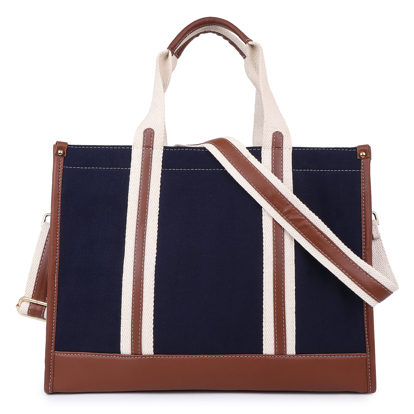 Canvas Laptop Tote Bag 14 inch Casual Briefcase Handbag