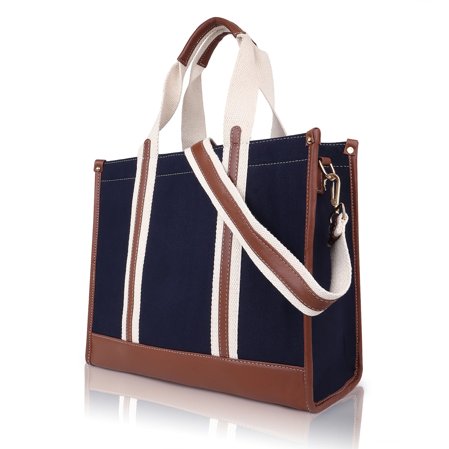 Canvas Laptop Tote Bag 14 inch Casual Briefcase Handbag