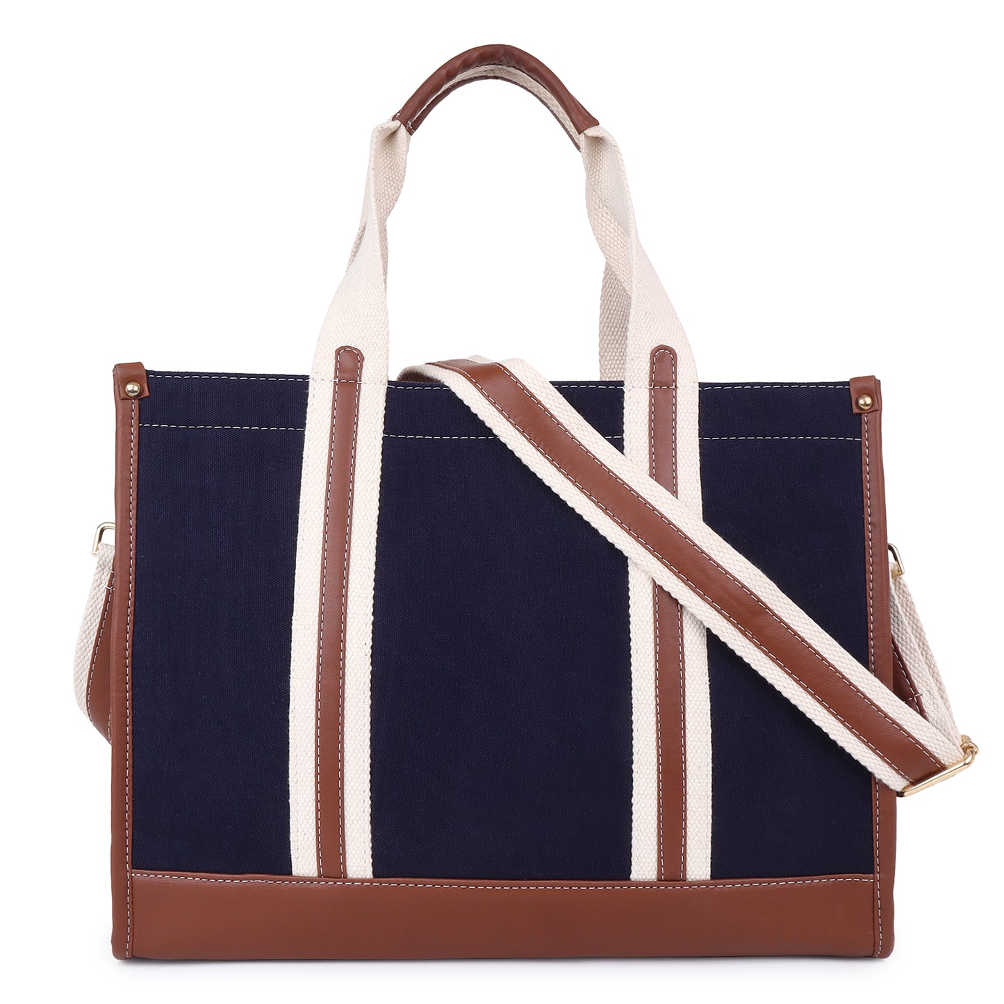 Canvas Laptop Tote Bag 14 inch Casual Briefcase Handbag
