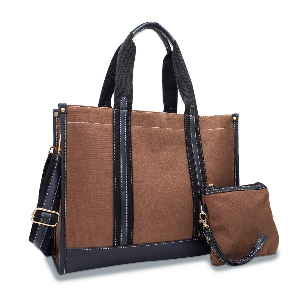 Canvas Laptop Tote Bag 14 inch Casual Briefcase Handbag