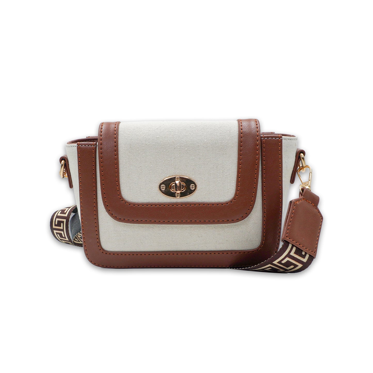 Canvas Shoulder Sling Bag with Adjustable Strap, Small Trendy Sling Crossbody Bag