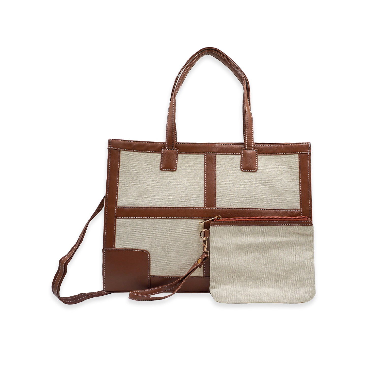 Canvas Laptop Tote Bag 14 inch Casual Briefcase Handbag