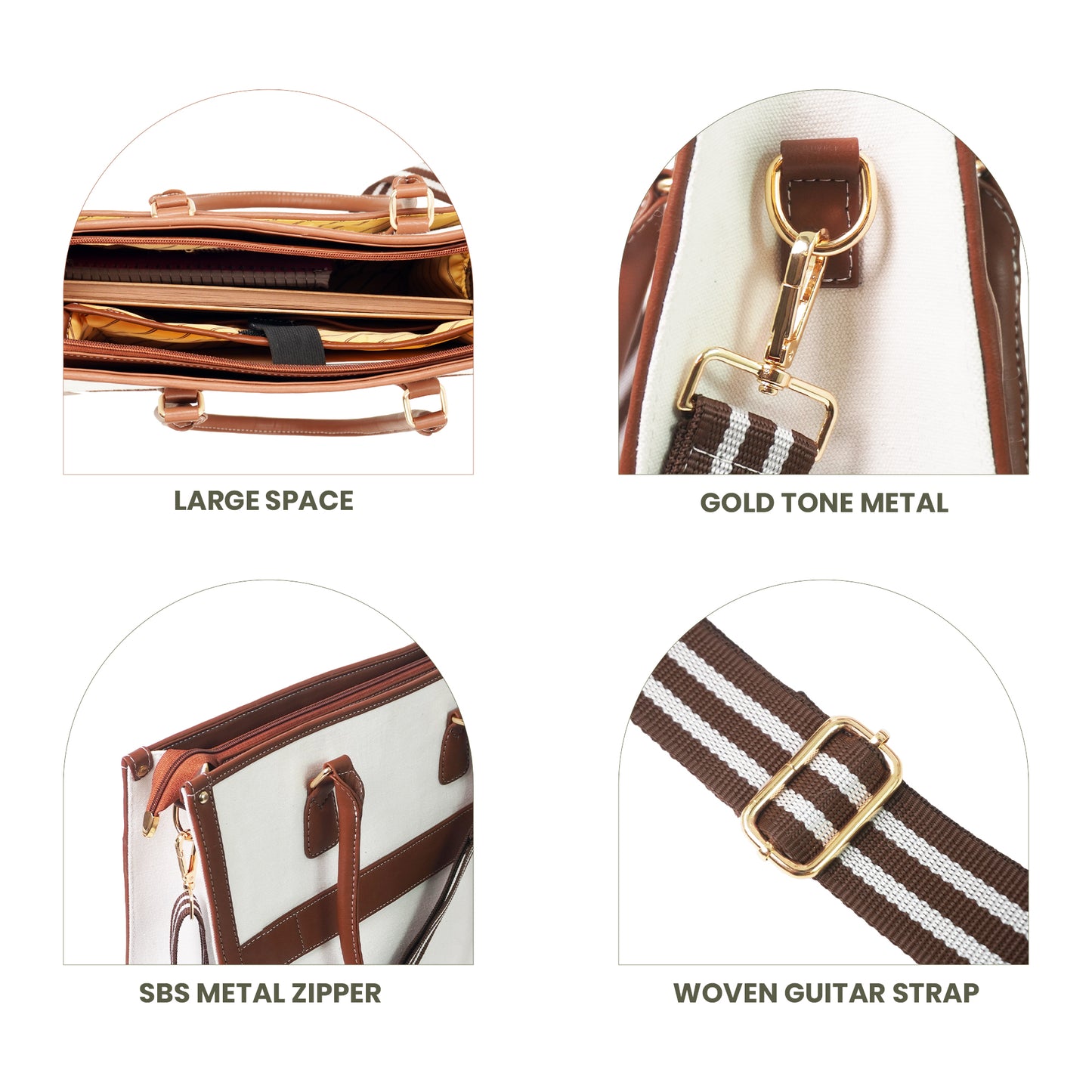 Women Canvas Laptop Tote Bag 14 inch Casual Briefcase Handbag