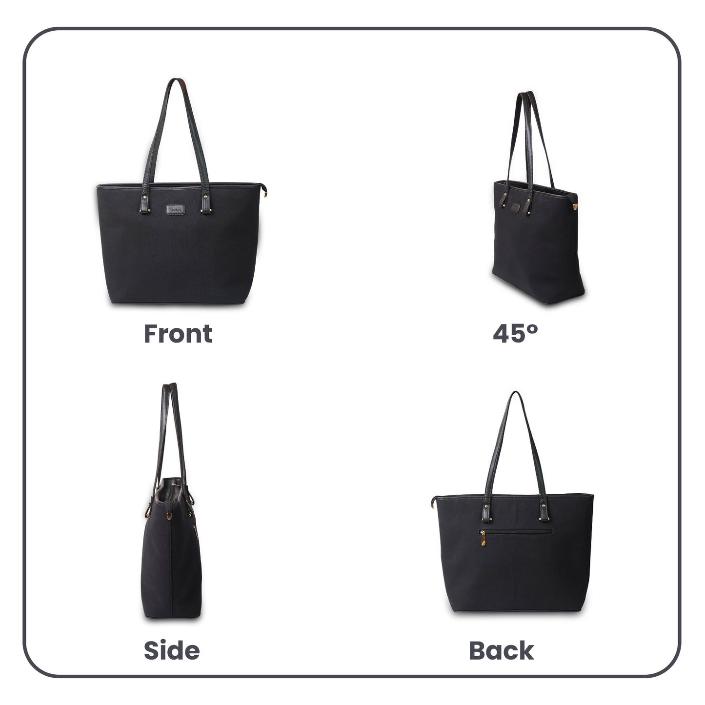 Womanix Canvas Laptop Tote Bag 14 inch Handbag
