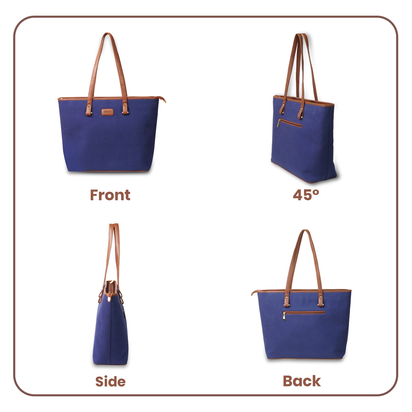 Womanix Canvas Laptop Tote Bag 14 inch Handbag