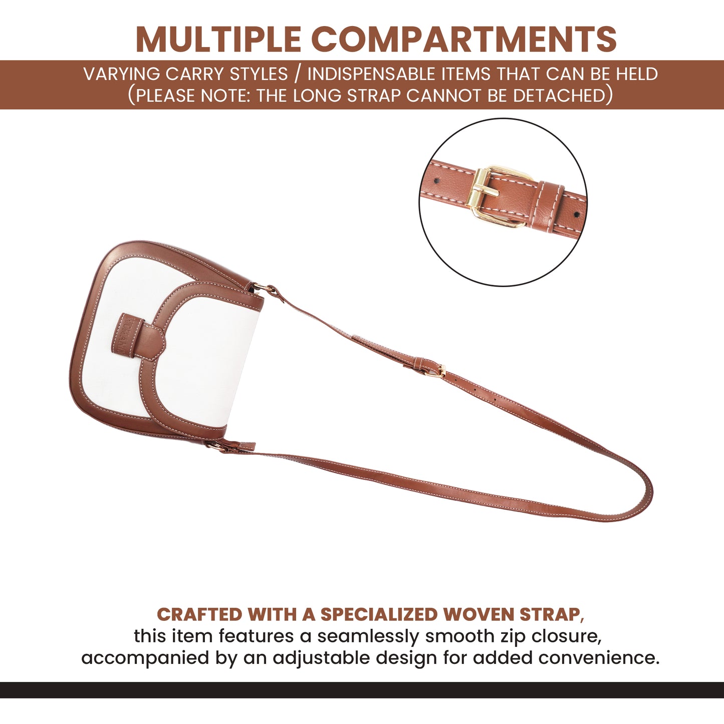 Womanix Canvas Sling Bag, Shoulder Bag with Adjustable Strap