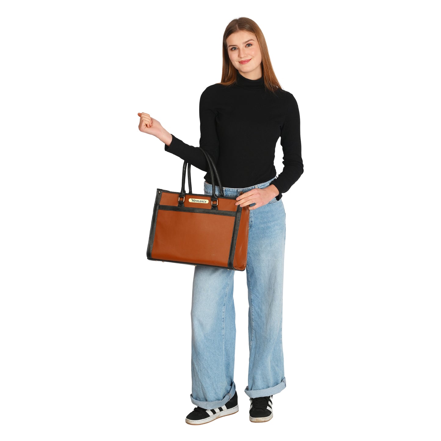 Women Canvas Laptop Tote Bag 14 Inch, College Bag, Office Bags(0073)