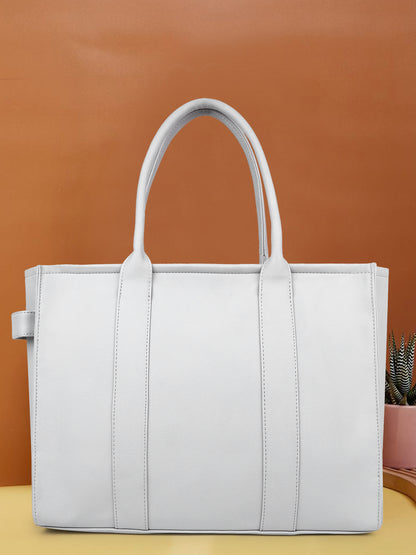Womens Genuine Faux Leather Laptop Tote Bag, Breifcase Business Bag 14" Laptop Bag (0048))