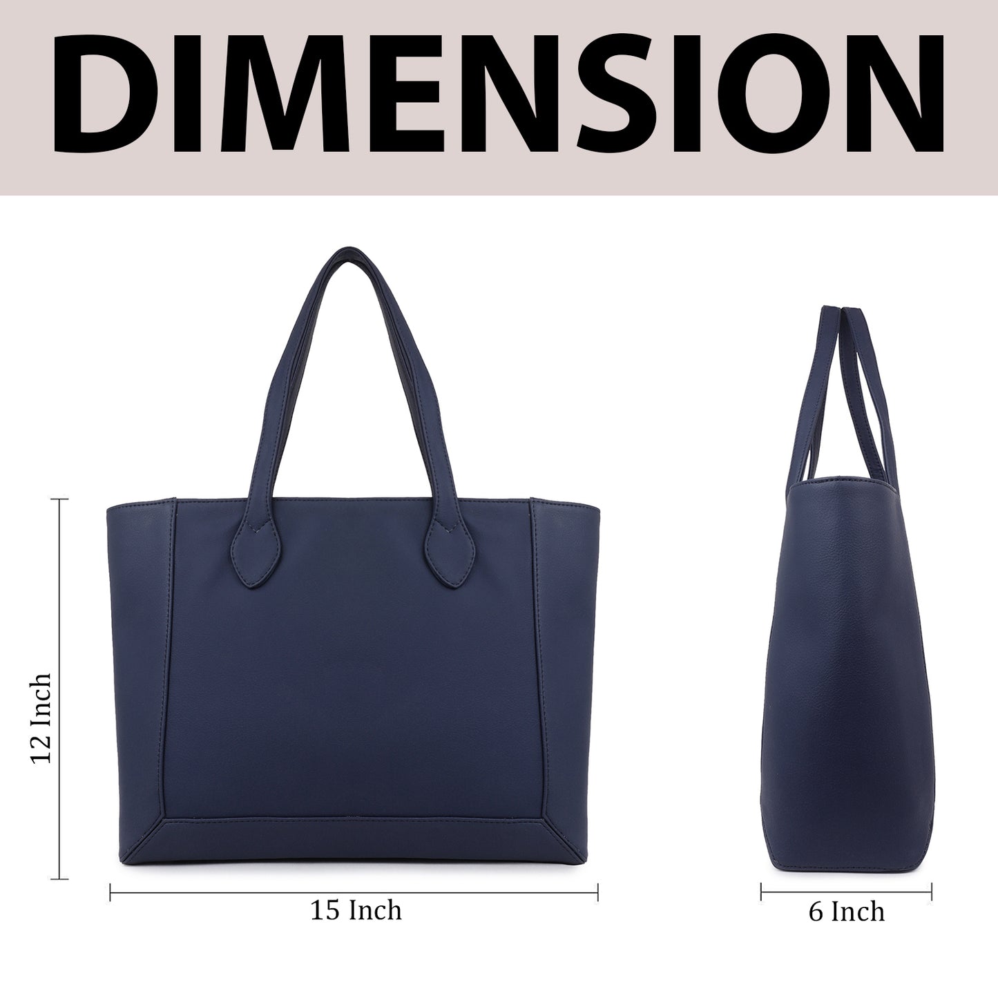 Womens Genuine Faux Leather Laptop Tote Bag, Breifcase Business Bag 14" Laptop Bag (0048))