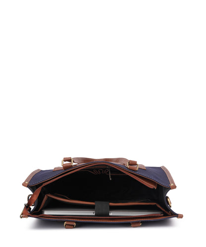 Canvas Laptop Tote Bag 14 Inch Casual Briefcase Handbag