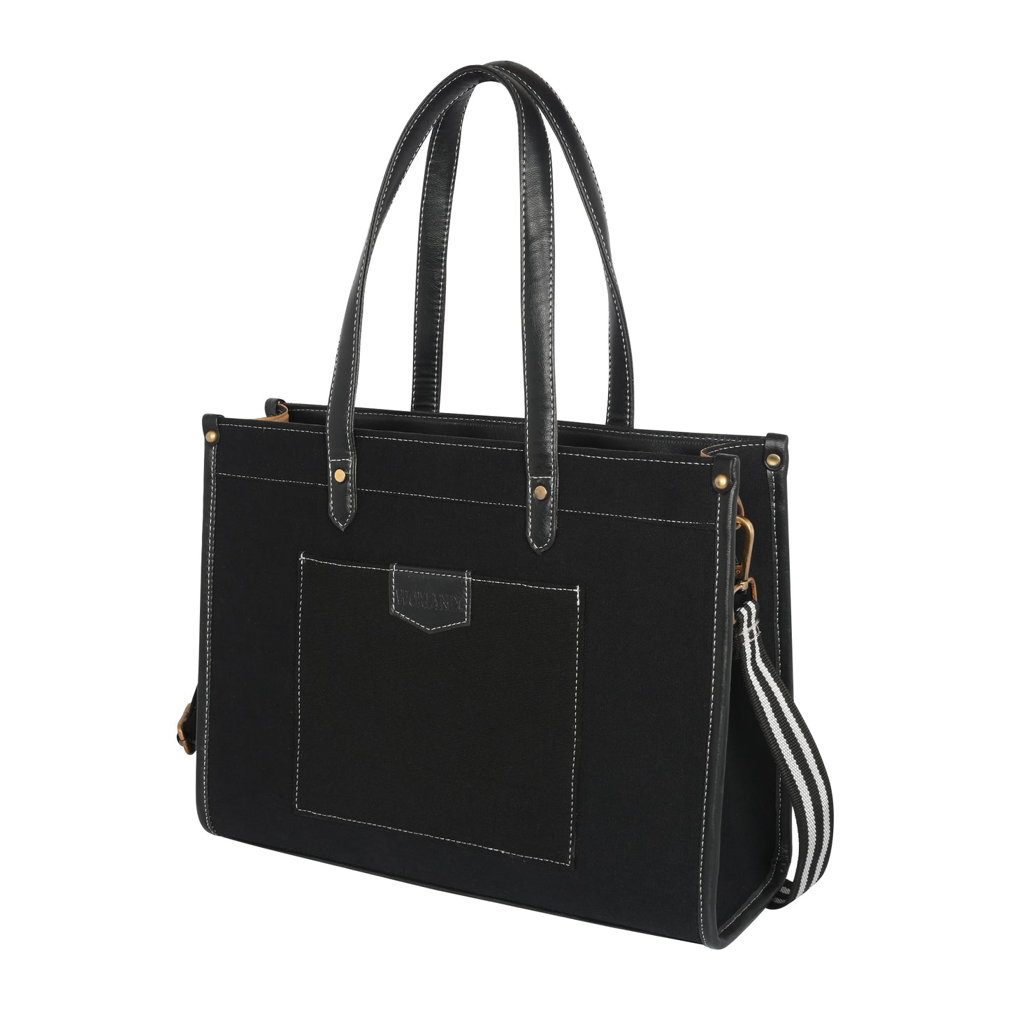 Canvas Laptop Tote Bag 14 inch Casual Briefcase Handbag