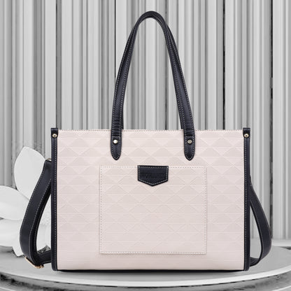 Womanix Laptop Tote Bag PU Laptop Bag 14 inch Work Shoulder Bags Casual Briefcase Handbag for Travel, Office, College (0089)