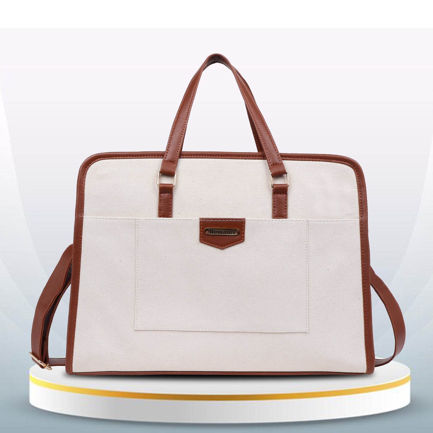 Women Faux Leather Laptop Tote Bag, Briefcase Business Bag 14" Laptop Bag (0087)