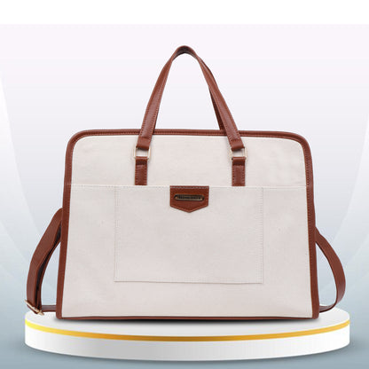 Women Faux Leather Laptop Tote Bag, Briefcase Business Bag 14" Laptop Bag (0087)