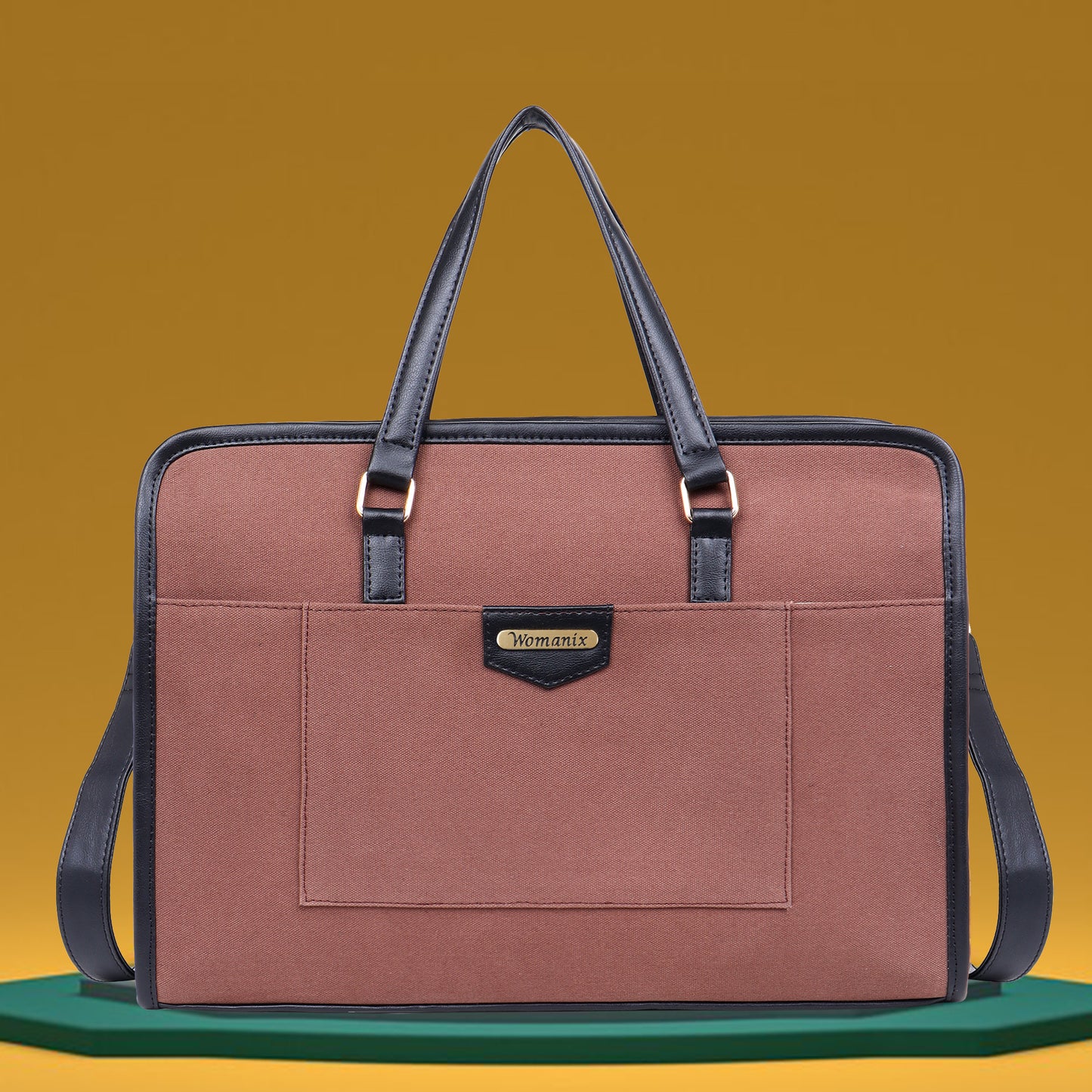 Women Faux Leather Laptop Tote Bag, Briefcase Business Bag 14" Laptop Bag (0087)