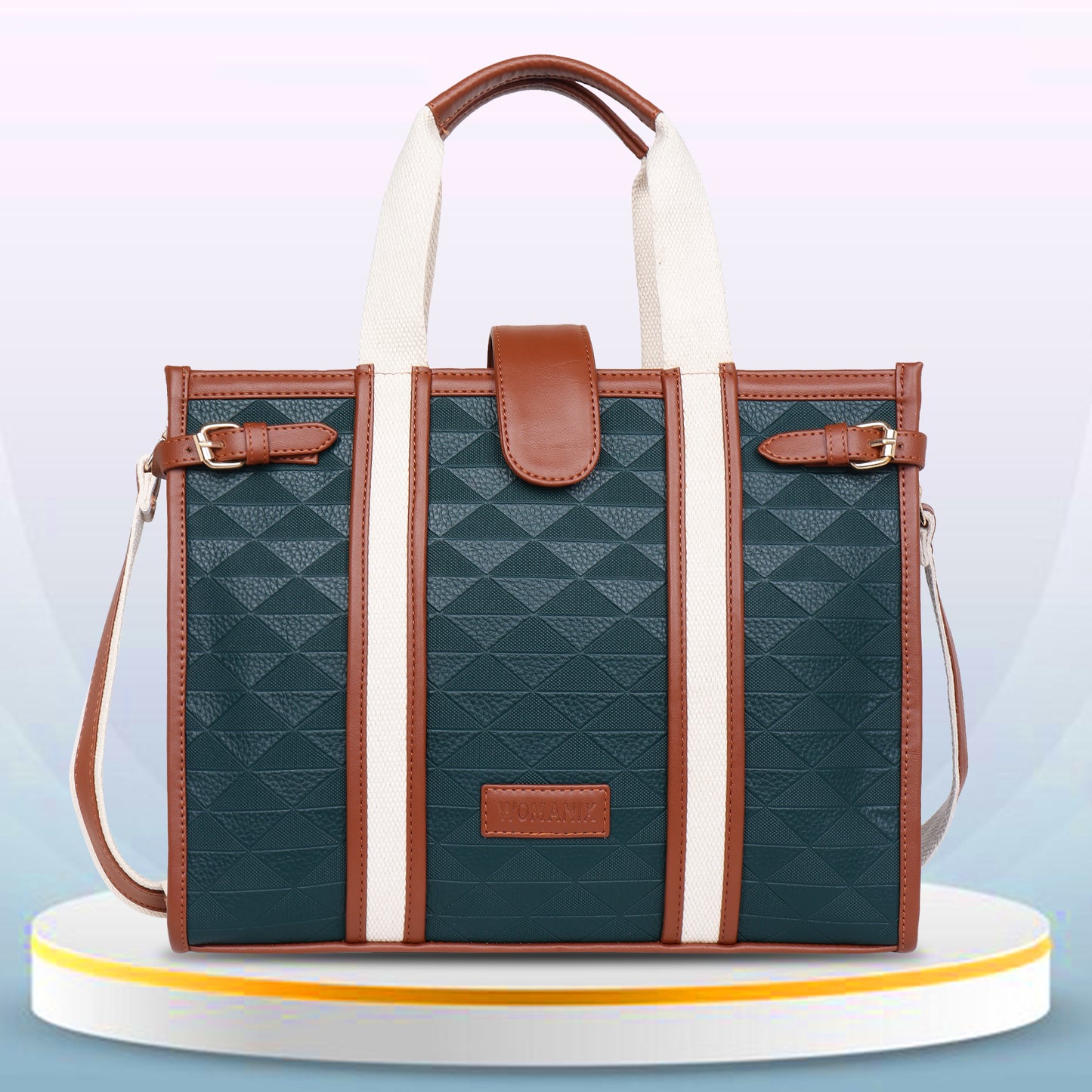 Womanix PU Laptop Tote Bags for Women, Work Bag, 15 inch tote for Women(90)