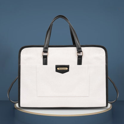 Women Faux Leather Laptop Tote Bag, Briefcase Business Bag 14" Laptop Bag (0087)