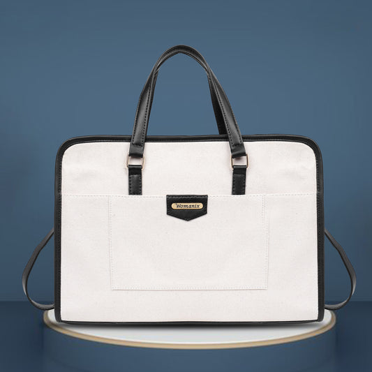 Women Faux Leather Laptop Tote Bag, Briefcase Business Bag 14" Laptop Bag (0087)