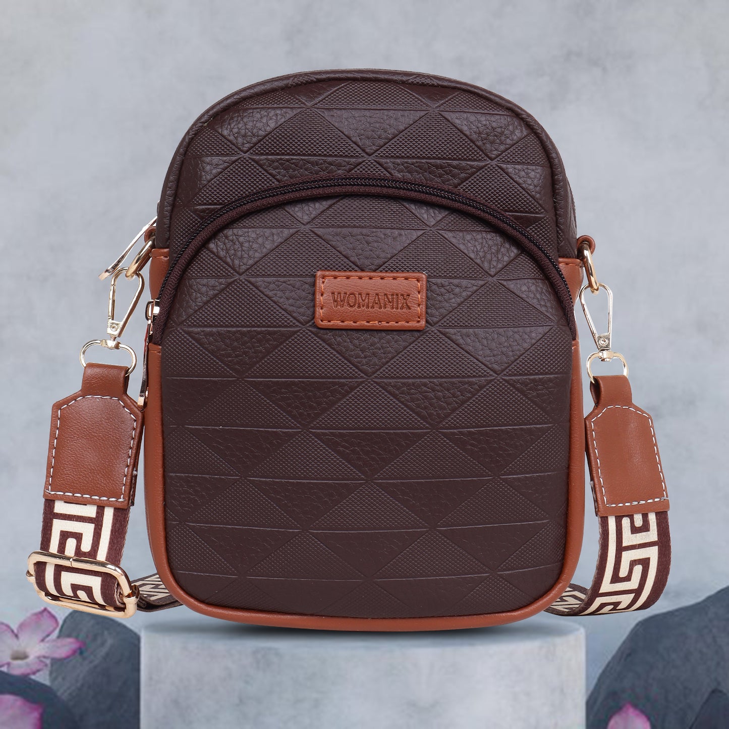 Womanix Small Crossbody Cell Phone Bag for Women, Mini Over Shoulder Handbag Purse Women’s Mobile Sling Bag with Holder Wallet. (0106)