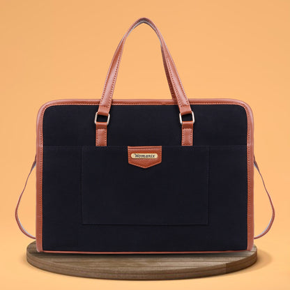 Women Faux Leather Laptop Tote Bag, Briefcase Business Bag 14" Laptop Bag (0087)