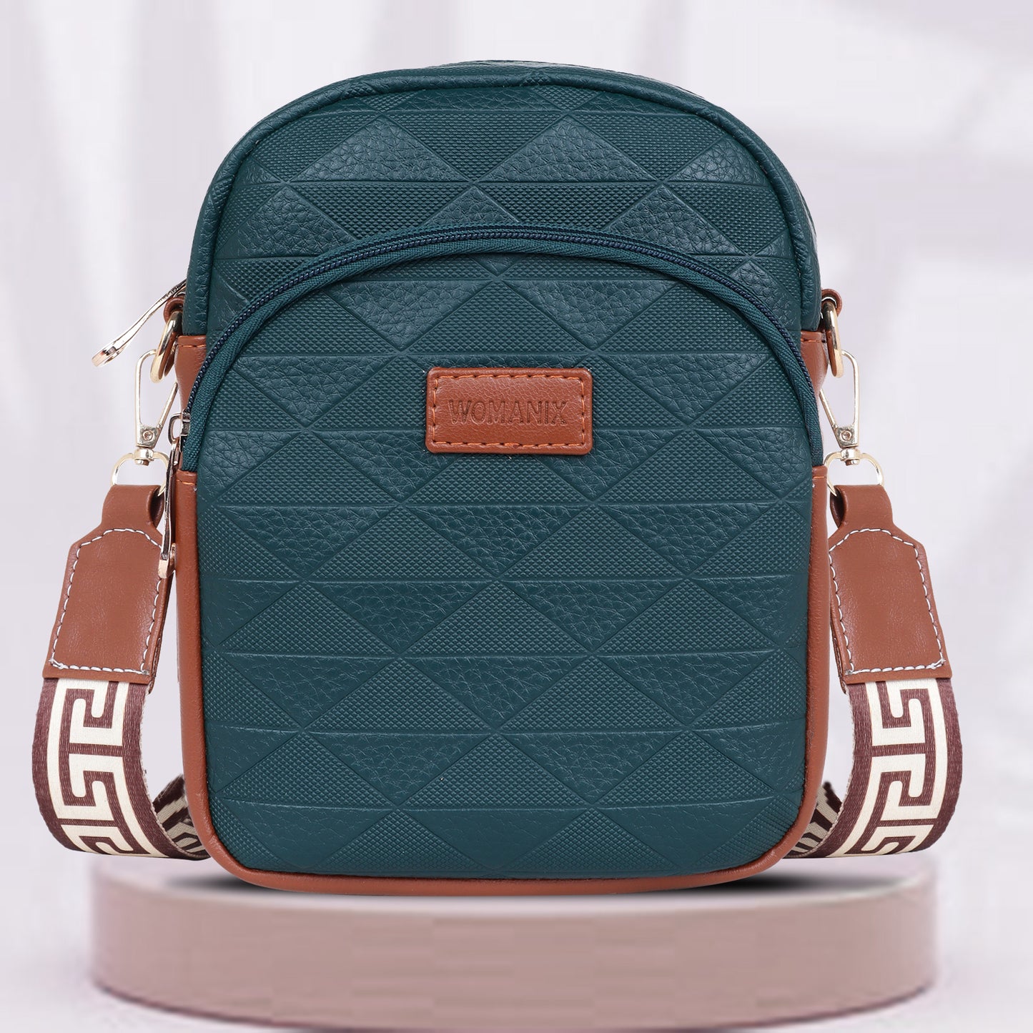 Womanix Small Crossbody Cell Phone Bag for Women, Mini Over Shoulder Handbag Purse Women’s Mobile Sling Bag with Holder Wallet. (0106)
