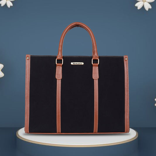 Womanix Canvas Tote Bag for Women | Fits Upto 14" Laptop Bag | Ladies Purse Handbags(92)