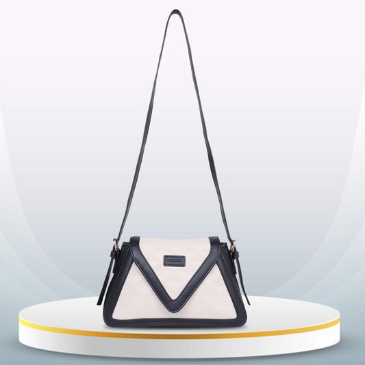 Womanix Premium Leather Triangle Shape Sling Bag for Women Bag Crossbody Strap Phone Wallet Shoulder Bag Ladies Purse (0110)