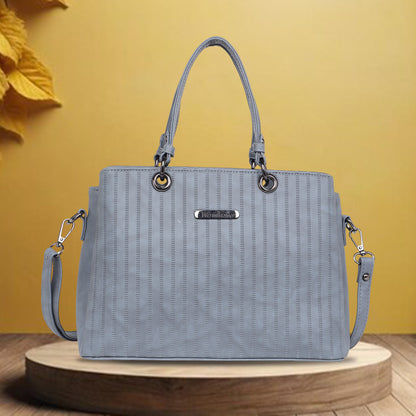 Womanix Tri- Compartment Handbag, Handbags for Women Large Capacity Tote Shoulder Bags for Ladies, double Handle Satchel Purse daily use, office (0101)