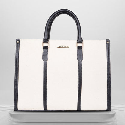Womanix Canvas Tote Bag for Women | Fits Upto 14" Laptop Bag | Ladies Purse Handbags(92)