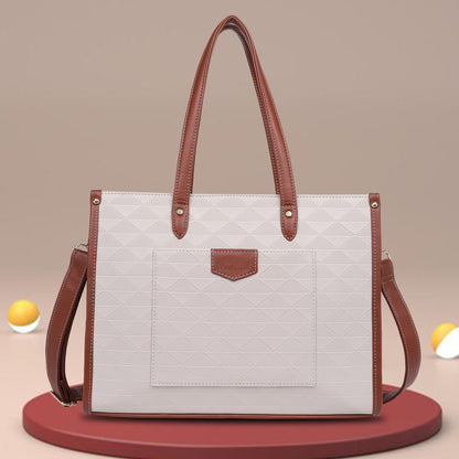 Womanix Laptop Tote Bag PU Laptop Bag 14 inch Work Shoulder Bags Casual Briefcase Handbag for Travel, Office, College (0089)