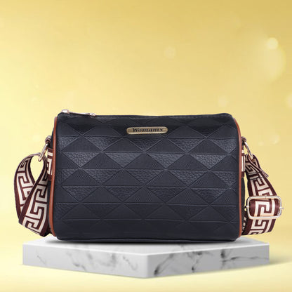 Womanix Trendy Sling Bag with Adjustable Straps | Faux-Leather Women's Handbags | Sling for Casual Carry Ladies Purse, Girls Cross Body Bag (0109)