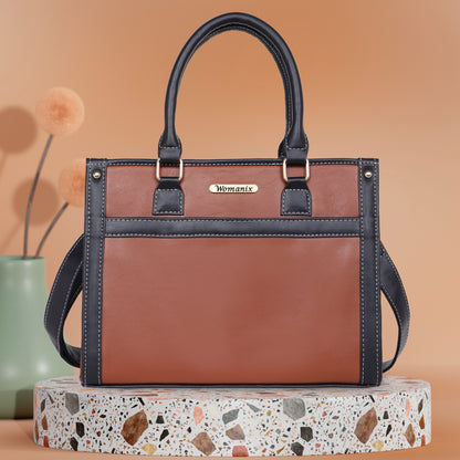 Womanix Solid Tote Bag for Women, Shoulder Bags for Women for Office Use, Work Ladies Handbags Purse (098)