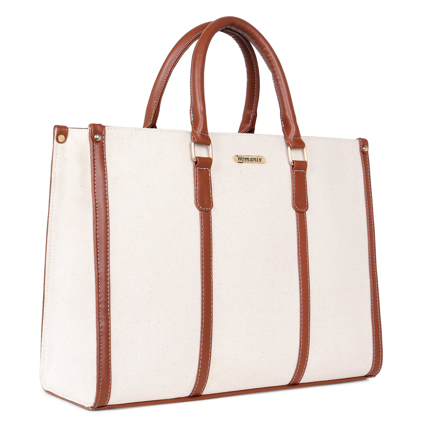 Womanix Canvas Tote Bag for Women | Fits Upto 14" Laptop Bag | Ladies Purse Handbags(92)