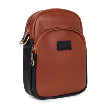 Womanix Crossbody PU Sling Bag for daily use, shoulder sling Bag with Ajustable Strap, Small Trendy Sling Crossbody Bag, party sling, casual, travel, outing (0105)