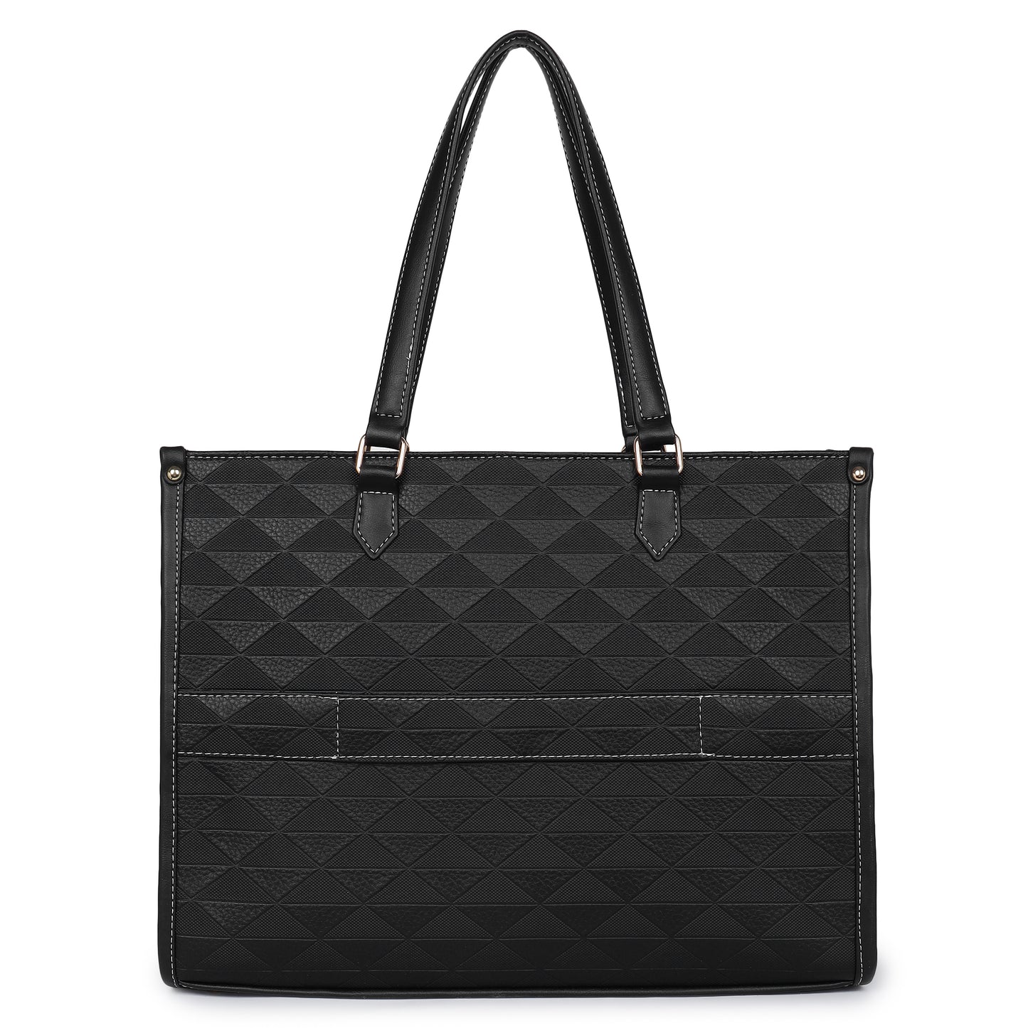 Womanix PU Laptop Tote Bags for Women with Front Pocket, Work Bag,15 inch tote for Women, Large Capacity Handbag for Office, School, Travel, Teacher Purse (0091)