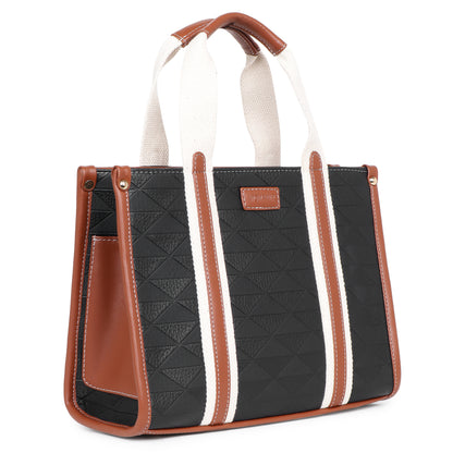 Womanix PU Laptop Tote Bags for Women with Front Pocket, Work Bag,15 inch tote for Women, Large Capacity Handbag for Office, School, Travel, Teacher Purse (Beige Tan) (0096)