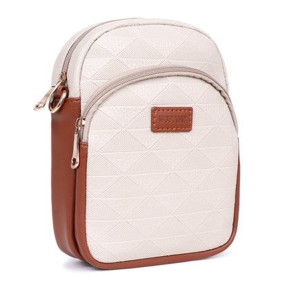 Womanix Small Crossbody Cell Phone Bag for Women, Mini Over Shoulder Handbag Purse Women’s Mobile Sling Bag with Holder Wallet. (0106)