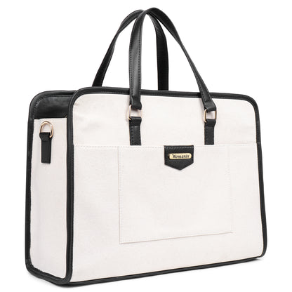 Women Faux Leather Laptop Tote Bag, Briefcase Business Bag 14" Laptop Bag (0087)
