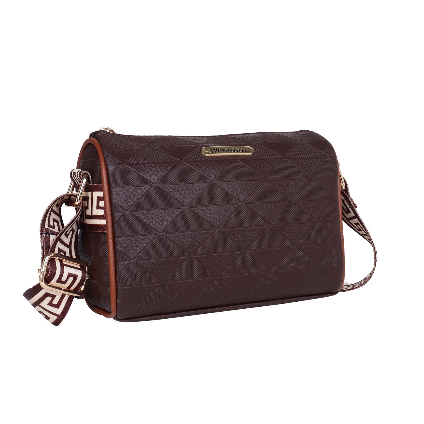 Womanix Trendy Sling Bag with Adjustable Straps | Faux-Leather Women's Handbags | Sling for Casual Carry Ladies Purse, Girls Cross Body Bag (0109)
