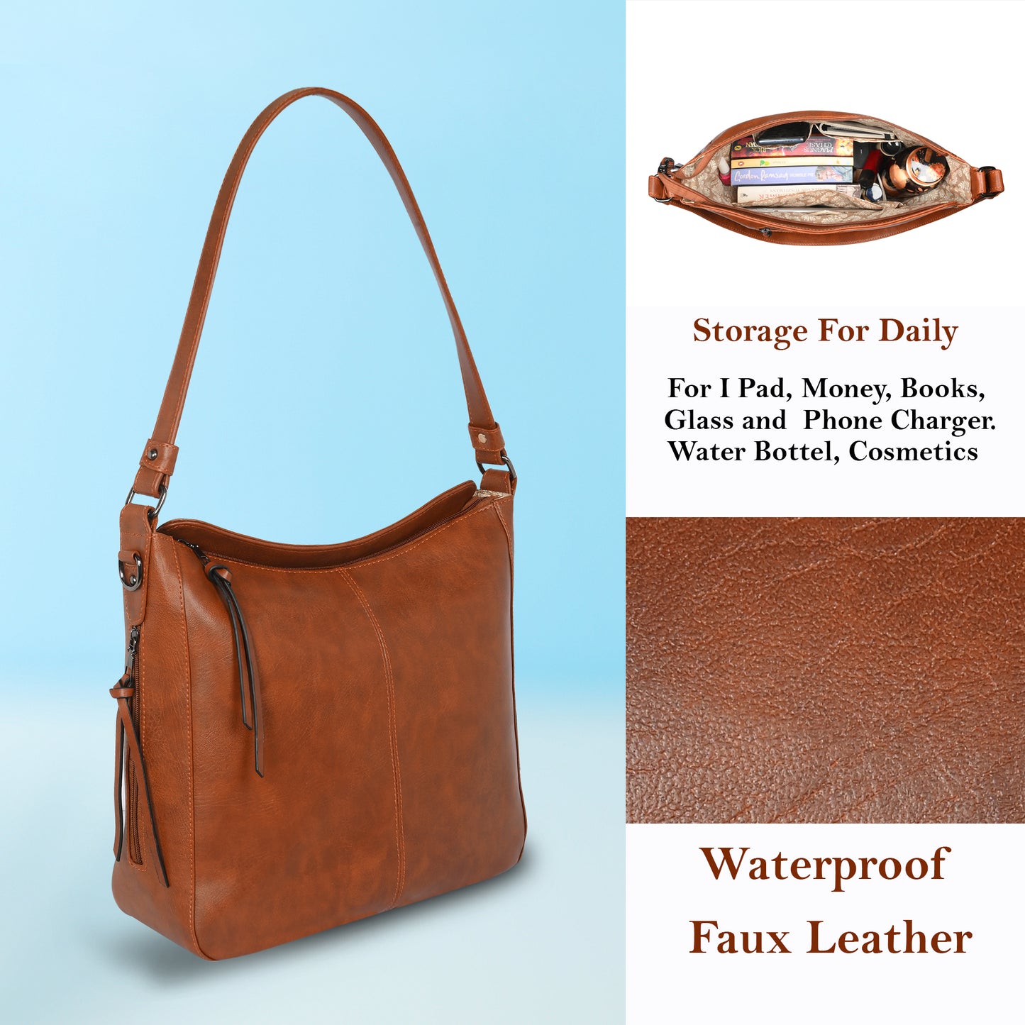 Womanix Hobo Bag for Women PU Leather Shoulder Bags (0083)