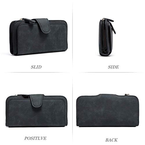 Womanix Women's Tri-fold Fashion Card Coin Holder Ladies Long Purse Clutch Wallet