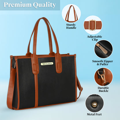 Women PU Laptop Tote bag 15 Inch College Bag Office Bag Briefcase Handbag (0079)