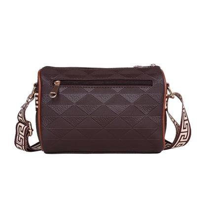 Womanix Trendy Sling Bag with Adjustable Straps | Faux-Leather Women's Handbags | Sling for Casual Carry Ladies Purse, Girls Cross Body Bag (0109)