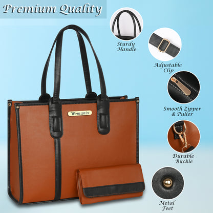 Women PU Laptop Tote bag 15 Inch College Bag Office Bag Briefcase Handbag (0079)