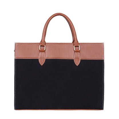Womanix Canvas Laptop Tote Bags for Women, 15" inch tote for Women, Large Capacity Handbag for Office (93)