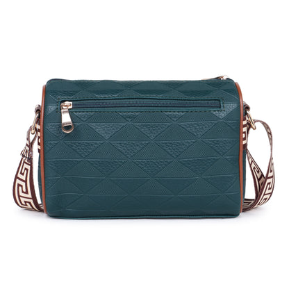 Womanix Trendy Sling Bag with Adjustable Straps | Faux-Leather Women's Handbags | Sling for Casual Carry Ladies Purse, Girls Cross Body Bag (0109)